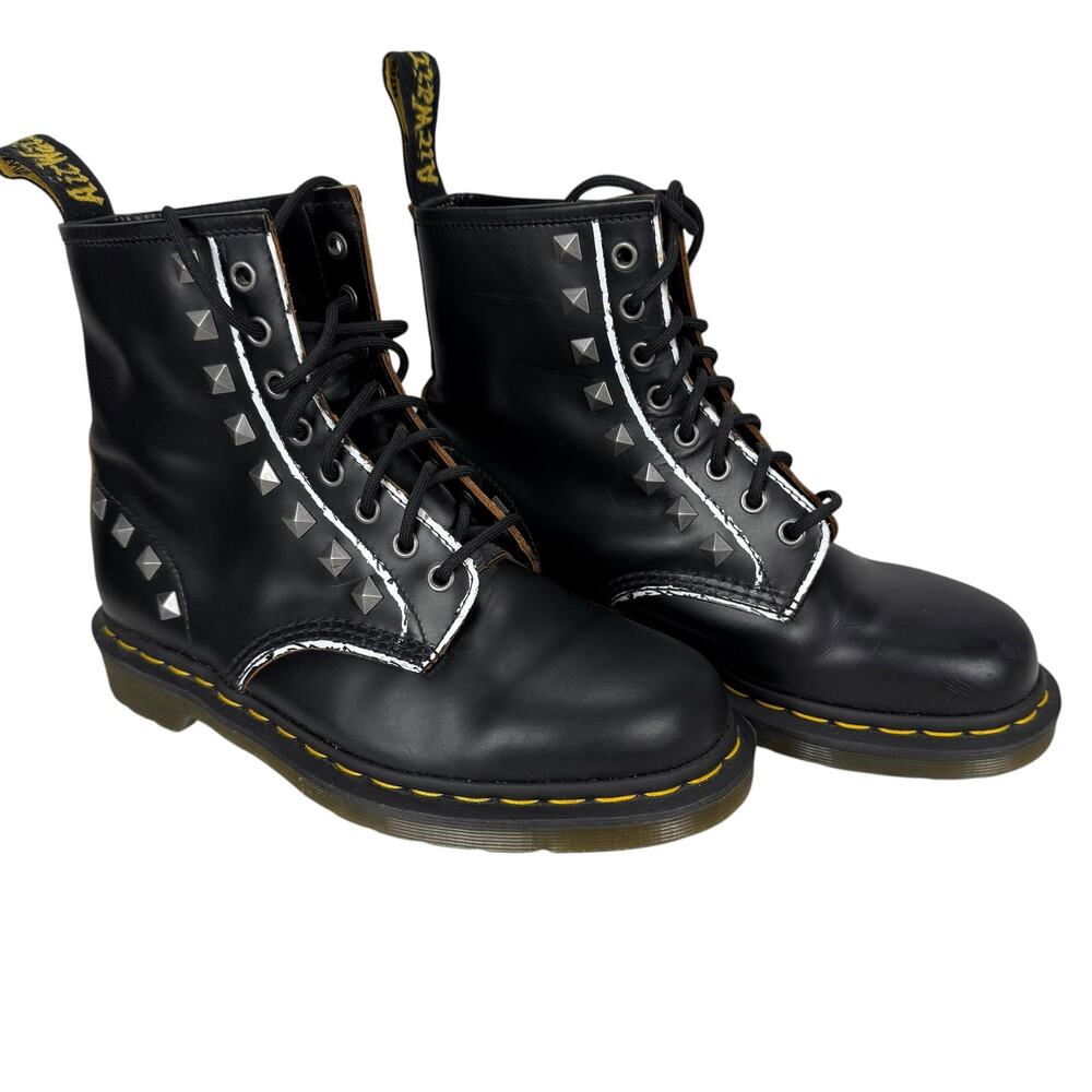 Dr. Martens Women's 1460 8-Eye Stud Black Boots Size 8